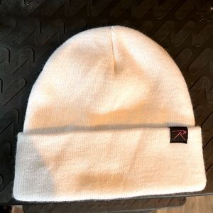 Rothco white cuffed beanie